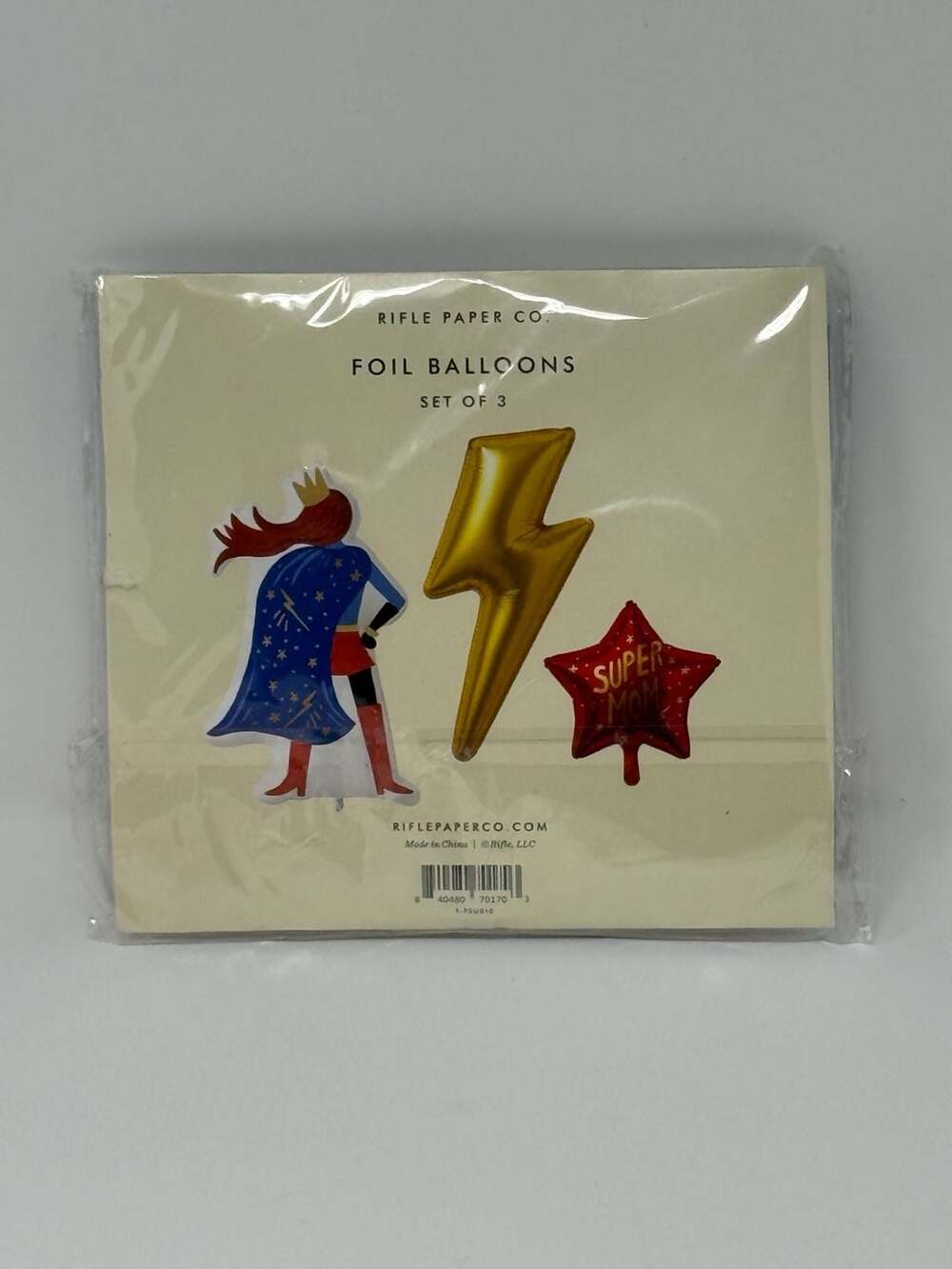 Rifle Paper Co. 3ct Super Mom Mother's Day Foil Balloon Bundle : ,